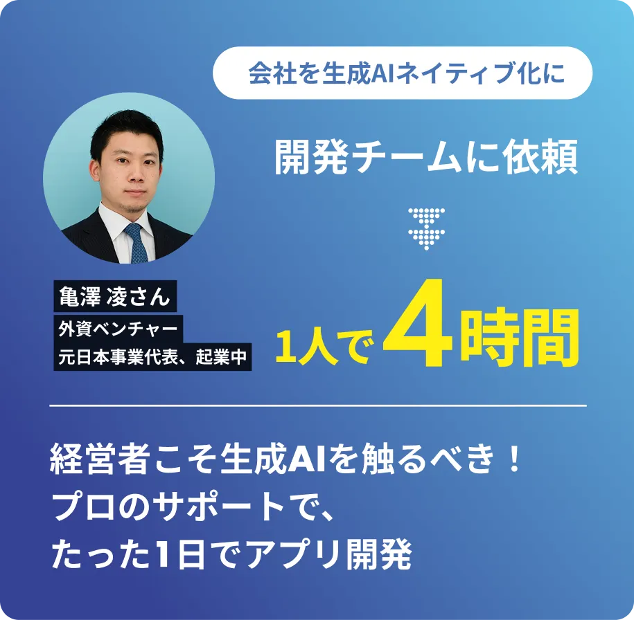 経営者：亀澤 凌さんの活用事例