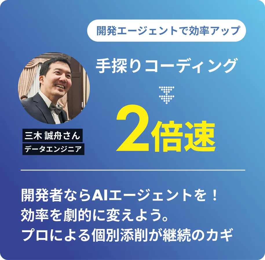 エンジニア：三木 誠舟さんの活用事例